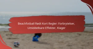 Beachfotball Rødt Kort Regler: Forbrytelser, Umiddelbare Effekter, Klager