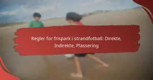 Regler for frispark i strandfotball: Direkte, Indirekte, Plassering