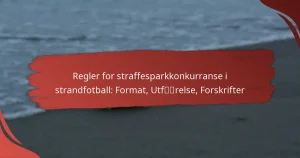 Regler for straffesparkkonkurranse i strandfotball: Format, Utførelse, Forskrifter