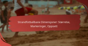 Strandfotballbane Dimensjoner: Størrelse, Markeringer, Oppsett